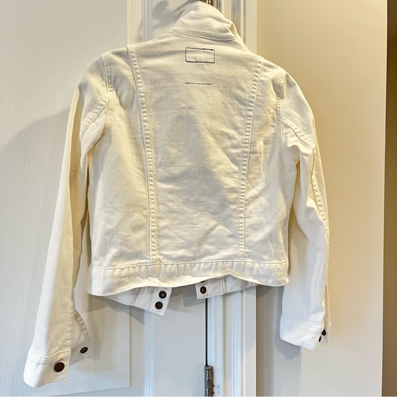 Current Elliott White Jean Jacket Size 0 - Picture 6 of 6